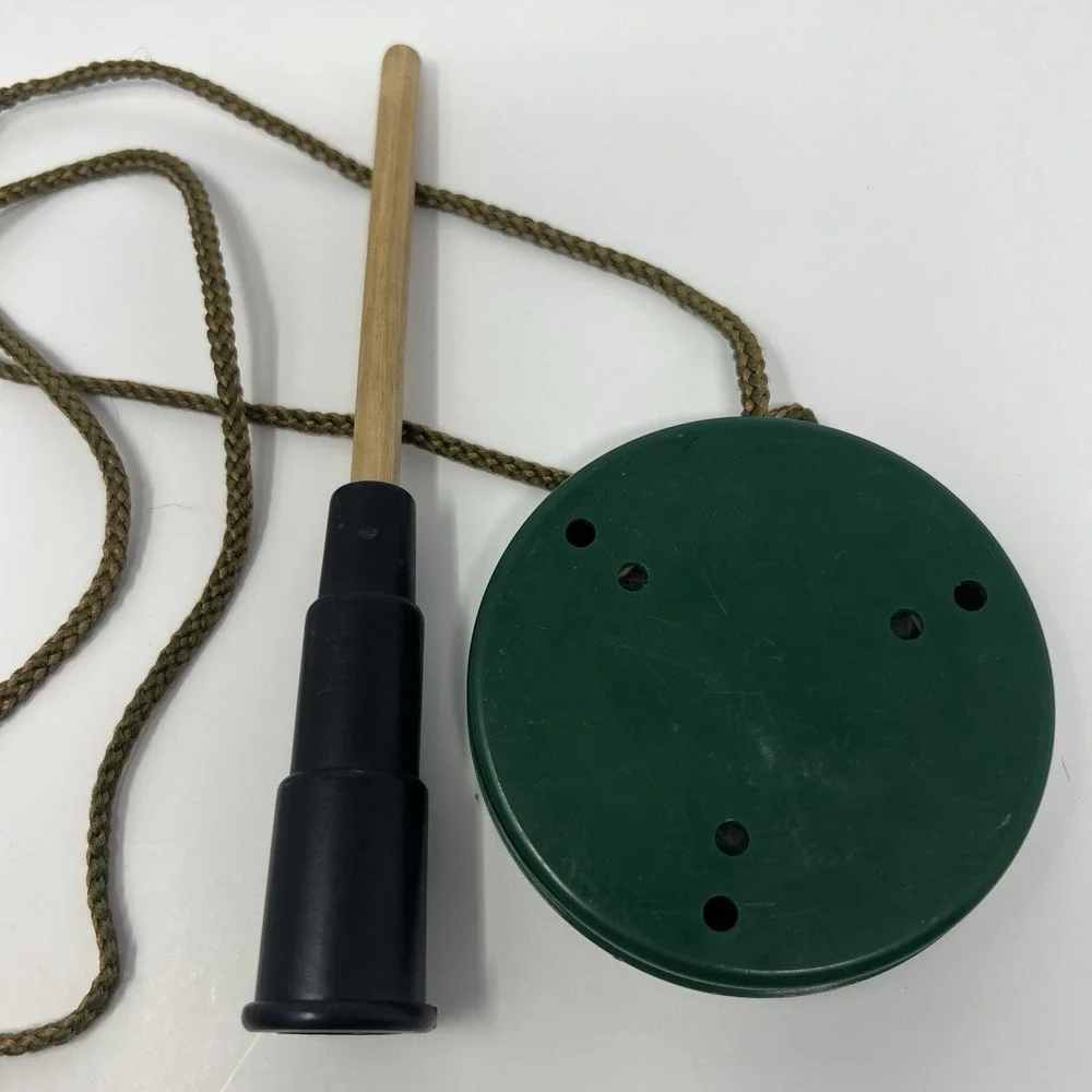 Vintage Green Turkey Call Striker Hunting Game Call‎ Tool Accessory